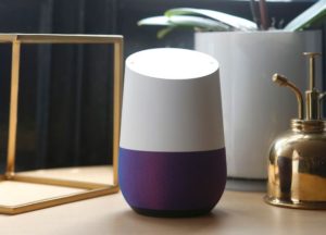 google-home-is-displayed-during